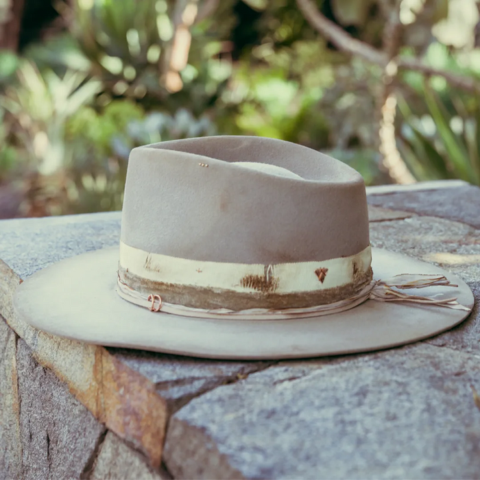 The Cardinal wide brim fedora from the Valeria Andino 2021 Invierno Collection