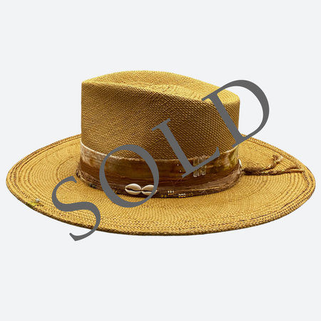 Palm Desert Fedora Straw Hat - Sample Sale - Valeria Andino Hats