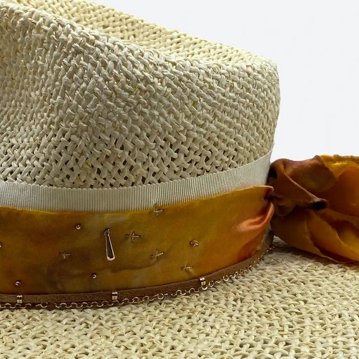 Frizzle Straw Fedora Hat - Valeria Andino Hats