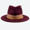 Maroon Fedora Hat - Valeria Andino Hats