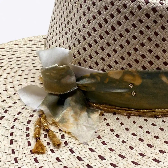 Moonflower Fedora Straw Hat - Valeria Andino Hats