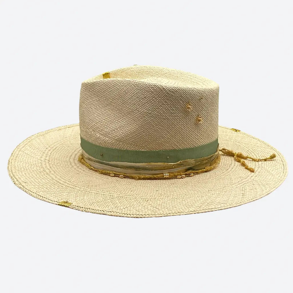 West Palm Sun Hat Desert Sun Hat - Natural Guatemalan Palm — West Perro main image 4